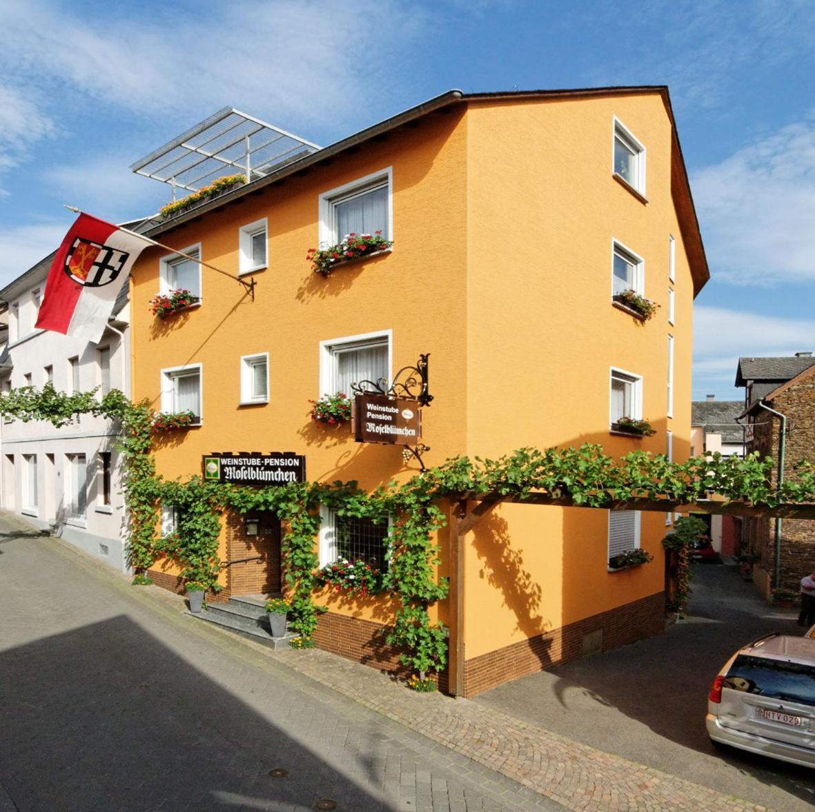 Weinstube Pension Moselbluemchen ツェルティンゲン・ラハティグ エクステリア 写真